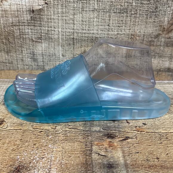 Coach Ulyssa Rubber Slide Sandals Clear Jelly Sea Mist Blue Size 8 NEW - Picture 5 of 13